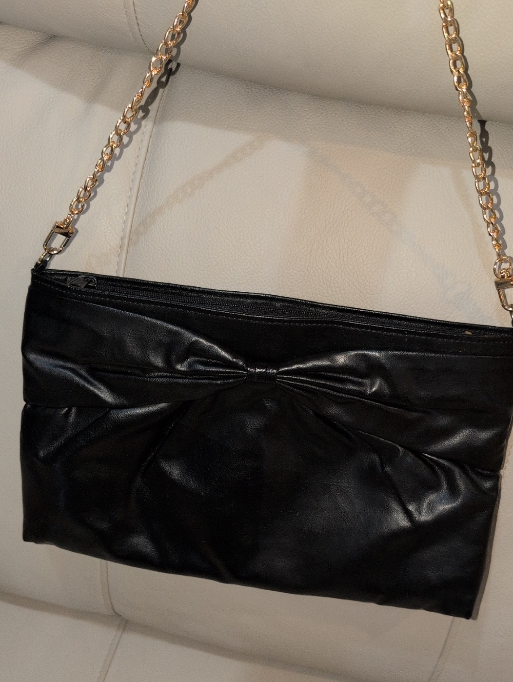Vintage Black Vegan Gitano Clutch Or Shoulder Bag